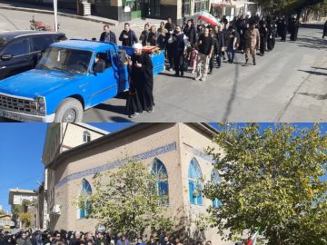 برگزاری مراسم عزاداری شهادت حضرت فاطمه زهرا سلام‌الله‌علیها در شهر قاهان