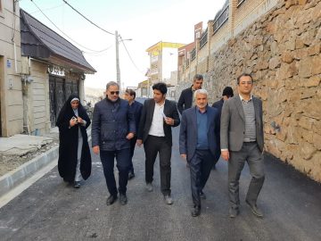 بازدید معاونت سازمان برنامه و بودجه استان قم از پروژه‌های عمرانی تکمیل‌شده و در حال اجرای شهرداری قاهان